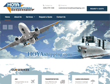 Tablet Screenshot of hoyashipping.com